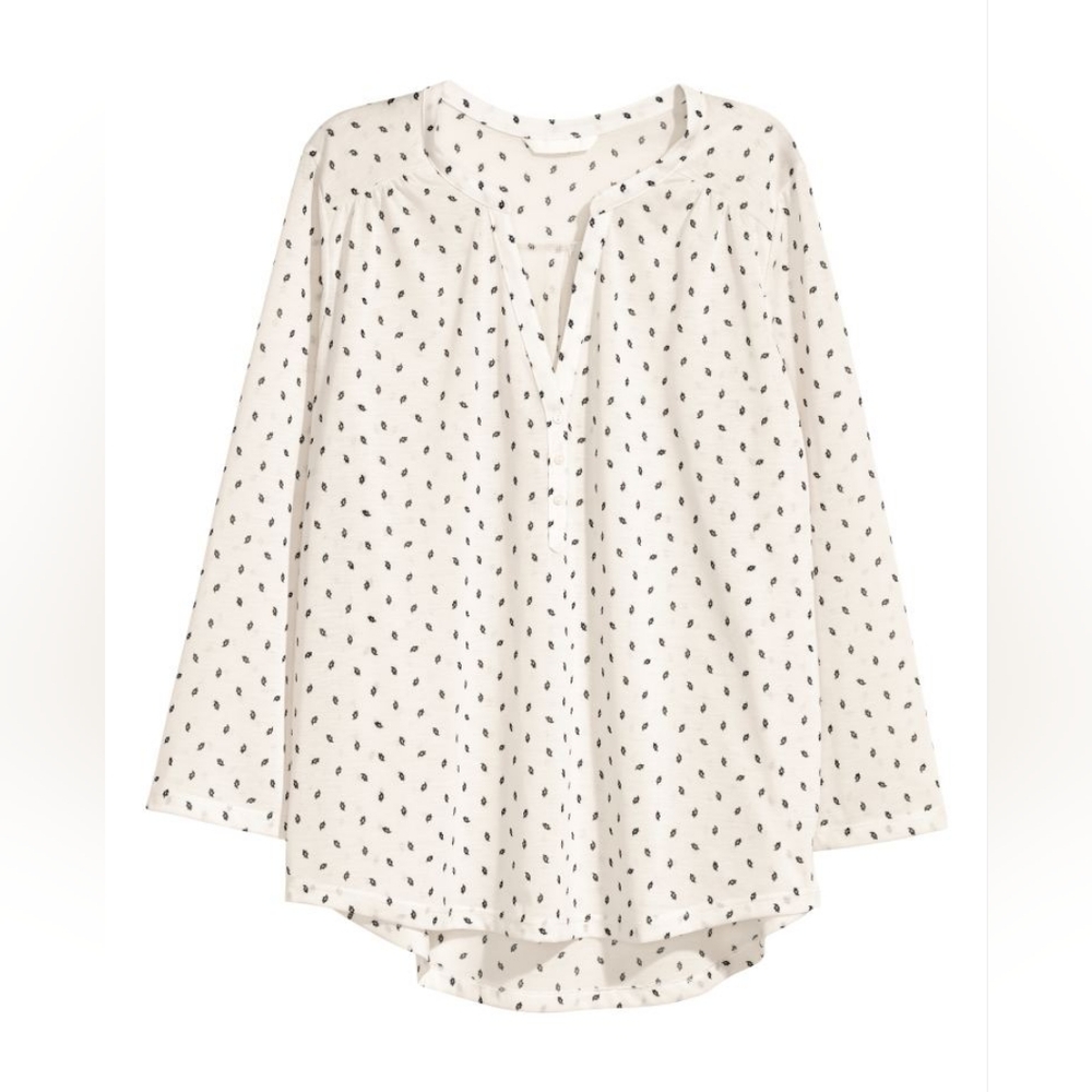 H&M Leaf/Feather Blouse